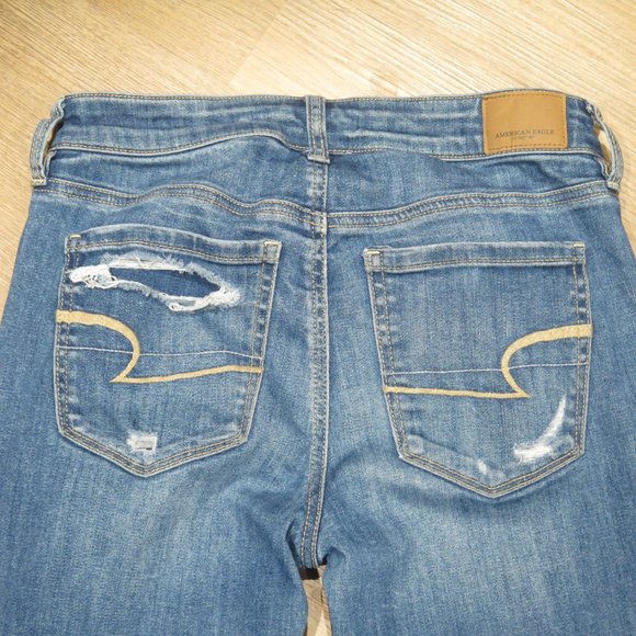 American Eagle Distressed High Rise Jegging Size 4 - Picture 12 of 14